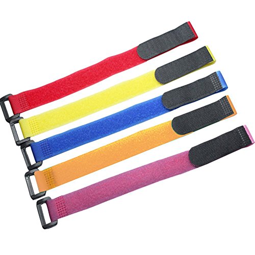 Grekywin Reusable Fastening Wrap Strap, Hook & Loop Cable Ties, 50 Pcs
