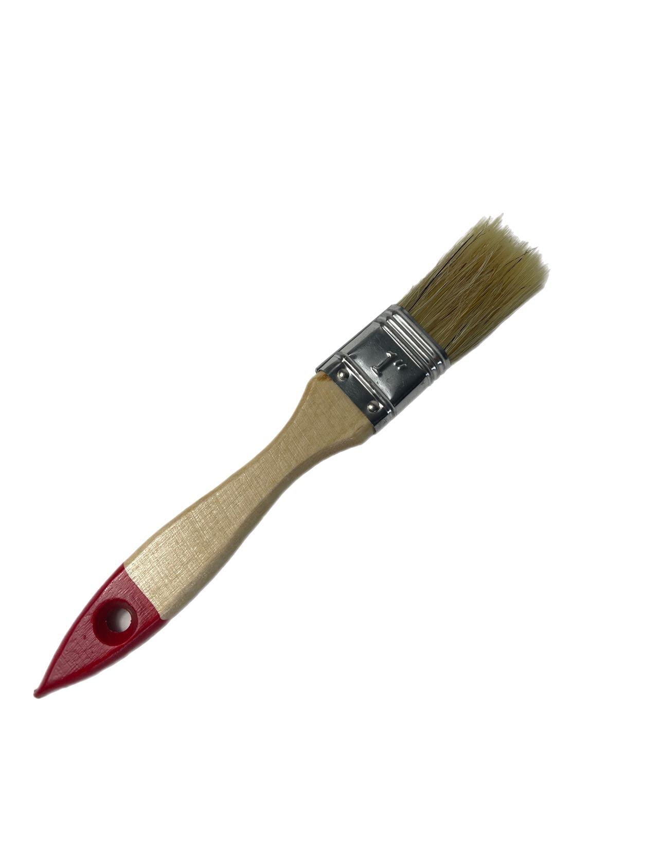 Pincel plano para pintar, 12 unidades, 25 mm, cerdas chinas