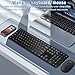 Wireless Keyboard and Mouse Combo - 2.4GHz Wireless Connection - Ultra Slim - Silent Mouse, Compact Full Size Keyboard and Mouse Set- Adjustable 1600 DPI (Black)