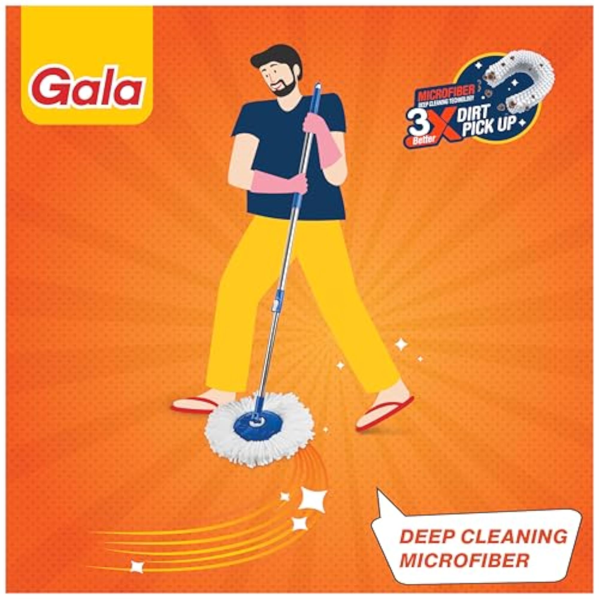 Jet Spin Mop with Bucket and Microfiber Refills