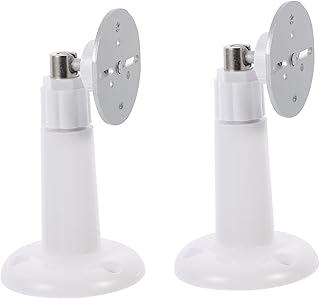 OSALADI 4 Pcs Camera Bracket Wall Mount Bracket Monitor Bracket Webcam Stand Wall Mounts Stand Dome Bracket Holder Dome Cameras Bracket Holder Accessories Abs Appendix Wall-Mounted White