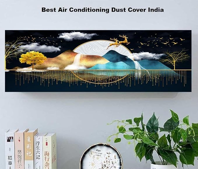 Diwali Offer Buy Now Ameedarshan Golden Sunset Printed Air Conditioning Dust
