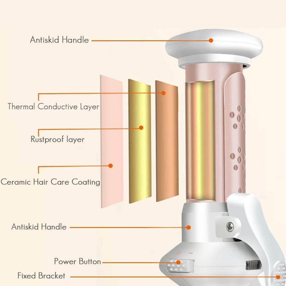 Portable Hair Curler Cordless Ceramic Professional Curling, 2-w-1 Przenośne ładowanie USB MINI Curling, do luźnych loków