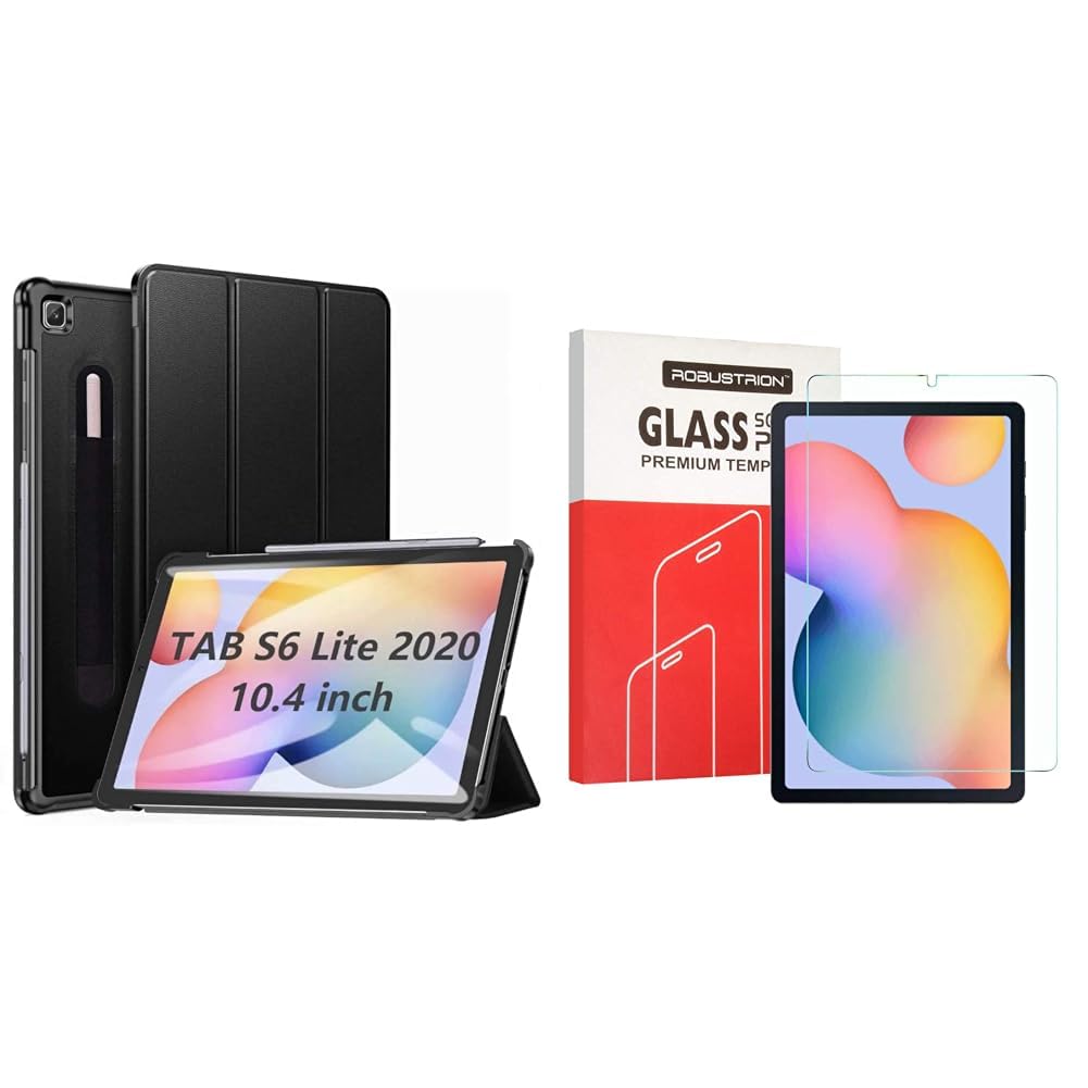 Robustrion Smart Trifold Hard Back Flip Stand Case Cover for Samsung Tab S6 Lite Cover 10.4 inch SM- (B0BCKRJ8BZ) Amazon Price History, Amazon Price Tracker