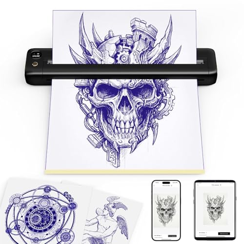 Rongta Tattoo Stencil Printer, Wireless Tattoo Machine, Tattoo...