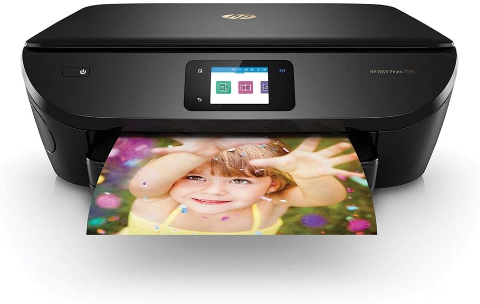 HP Envy Photo 7155 Color All-in-One Printer with WiFi and Mobile Printing (Renewed)