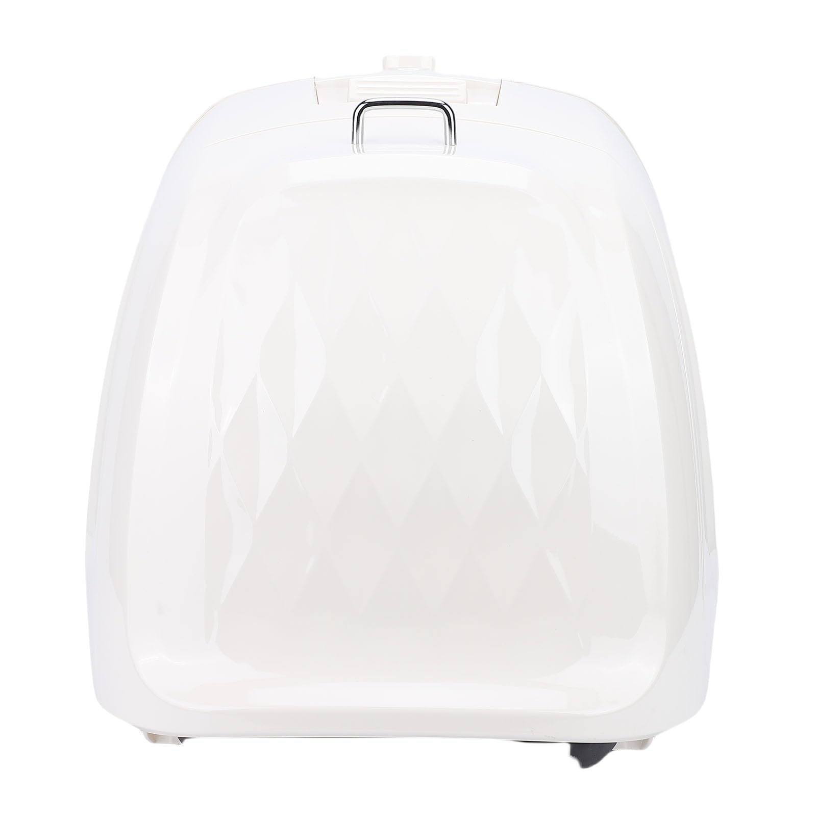 Coffre de 2L, Boîte de Rangement en Métal ABS avec Serrure Antivol, Ajustement Universel pour Vélos électriques et Scooters (WHITE)