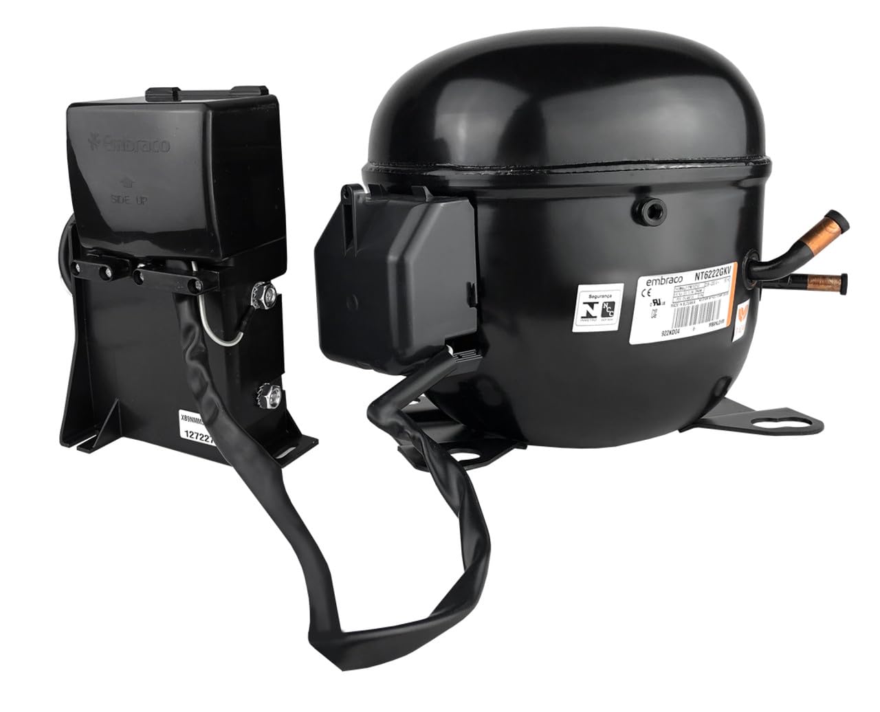 NT6222GKV Embraco Refrigerator Compressor 230V - R404a Refrigerant