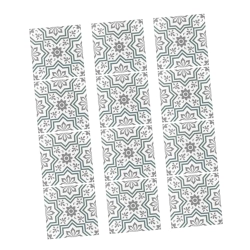 LIFKOME 12 piezas Pegatinas para Azulejos Autoadhesivas Impermeables y Resistentes al Aceite para Cocina y Baño Adhesivo de Pared Decorativo Fácil de Limpiar y Cortar para Protección