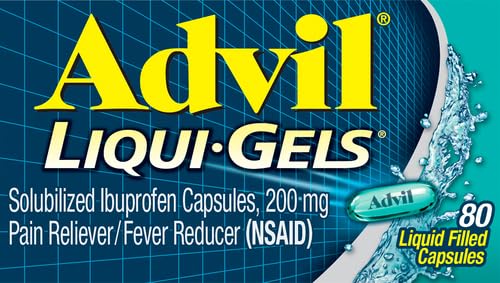 Image of Advil Liqui-Gels Pain Reliever and Fever Reducer, Pain Medicine for Adults with Ibuprofen 200mg for Headache, Backache, Menstrual Pain and Joint Pain Relief - 80 Liquid Filled Capsules(Pack of 2)