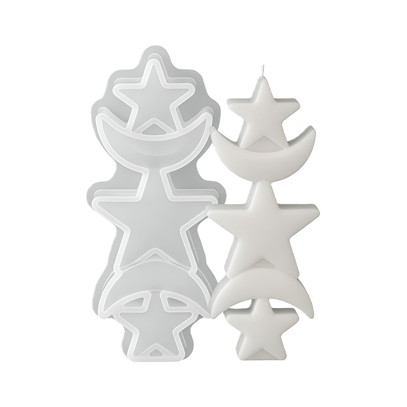 LUCKGONI Sun Star Silicone Candle Mold Heatproof for Resin Casting Handmade Candle Soap Gypsum Ornament Home Decoration