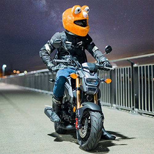 Moto Loot Helmet Cover for Motorcycle Helmet, Fun Rides and Gifts (Cover Only. Helmet Not Included) - Orange - Thumbnail 3
