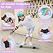 Imagen de MHJY Casco Bicicleta Niño con Pegatinas DIY para Niñas Casco de Bici Edad 3-8 Años Rodilleras y Coderas de Unicornio Equipo de Protección Ajustable para Ciclismo