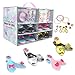 Princess Dress Up Set 4 Pairs of Shoes + Fashion Jewelry Accessories Little Girl Role Play Fashion Beauty Gift Set for Girls Ages 3-10 (4 Pairs Slippers and Jewelry Set)