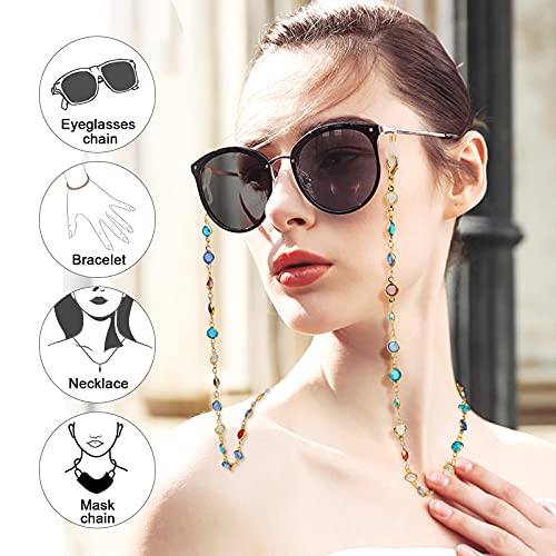 Hifot 5 Pezzi Catenella per Occhiali, Multicolore