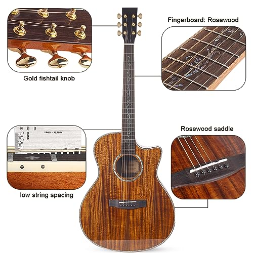Kit de guitare acoustique pour débutant – Guitare folk pop pour enfants et adultes, instrument de musique à 6 cordes, kit de guitare acoustique avec sac de transport, sangle, accordeur, corde, - Les Beatles, Paul McCartney, John Lennon, RIngo Starr, George Harrison Kit de guitare acoustique pour débutant - Guitare folk pop pour enfants et adultes, instrument de musique à 6 cordes, kit de guitare acoustique avec sac de transport, sangle, accordeur, corde, – Image 6