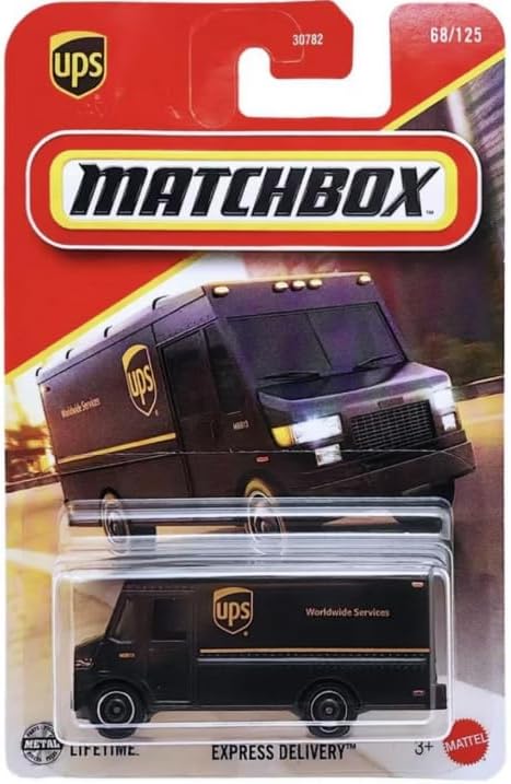 Matchbox Express Parcel Delivery Truck 68/125 [Gold & Brown] 1:64 Scale Diecast Toy Vehicle