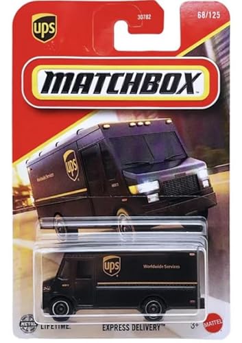 Matchbox Express Parcel Delivery Truck 68/125 [Gold & Brown] 1:64 Scale Diecast Toy Vehicle