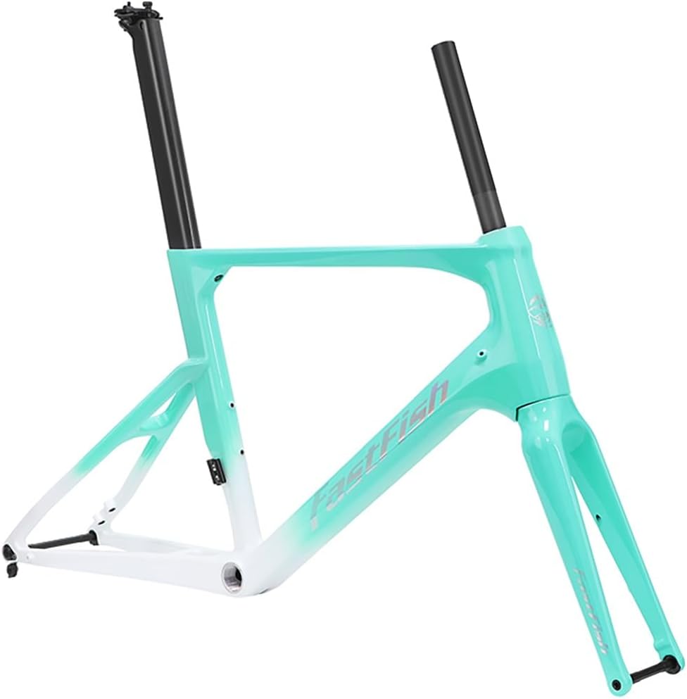 20" 451 BMX Frameset with Bike Fork Carbon Fiber Road Bike Frame Thru Axle Front 12×100mm Rear 12×142mm Disc Brake F70mm/R34mm