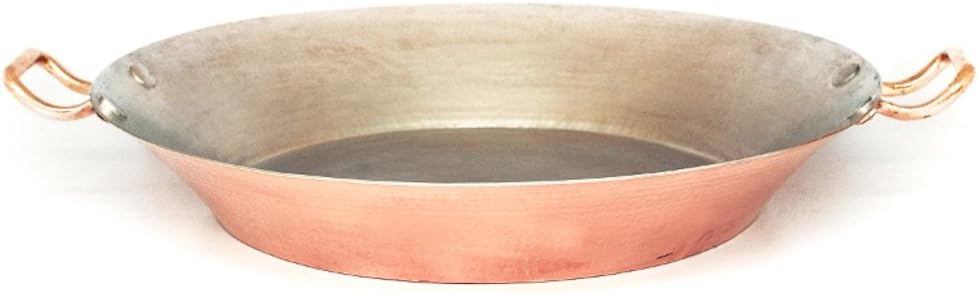 Amoretti Brothers 19" Dia. Hand-hammered Coopper Paella Pan