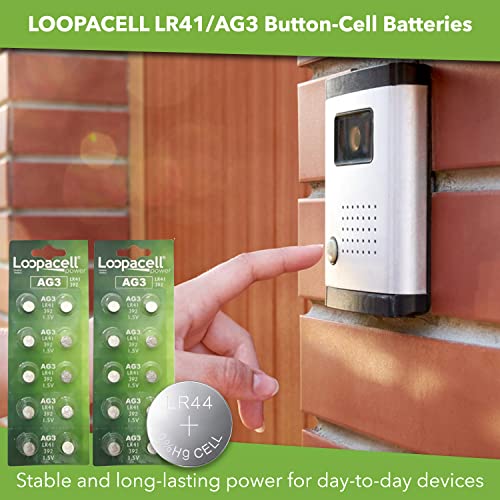 Loopacell Lr41 Ag3 392 384 192 Battery - 1.5V Button Coin Cell Batteries (Pack Of 20) #TOP1