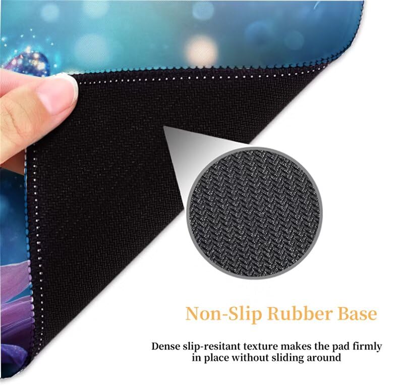 Tapis de souris violet XXL résistant à l'eau pour résoudre les problèmes de glisse - 5