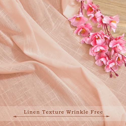 Image of HOMEMONDE Sheer Curtains for Living Room, Bed Room - Transparent Curtain Home Decor