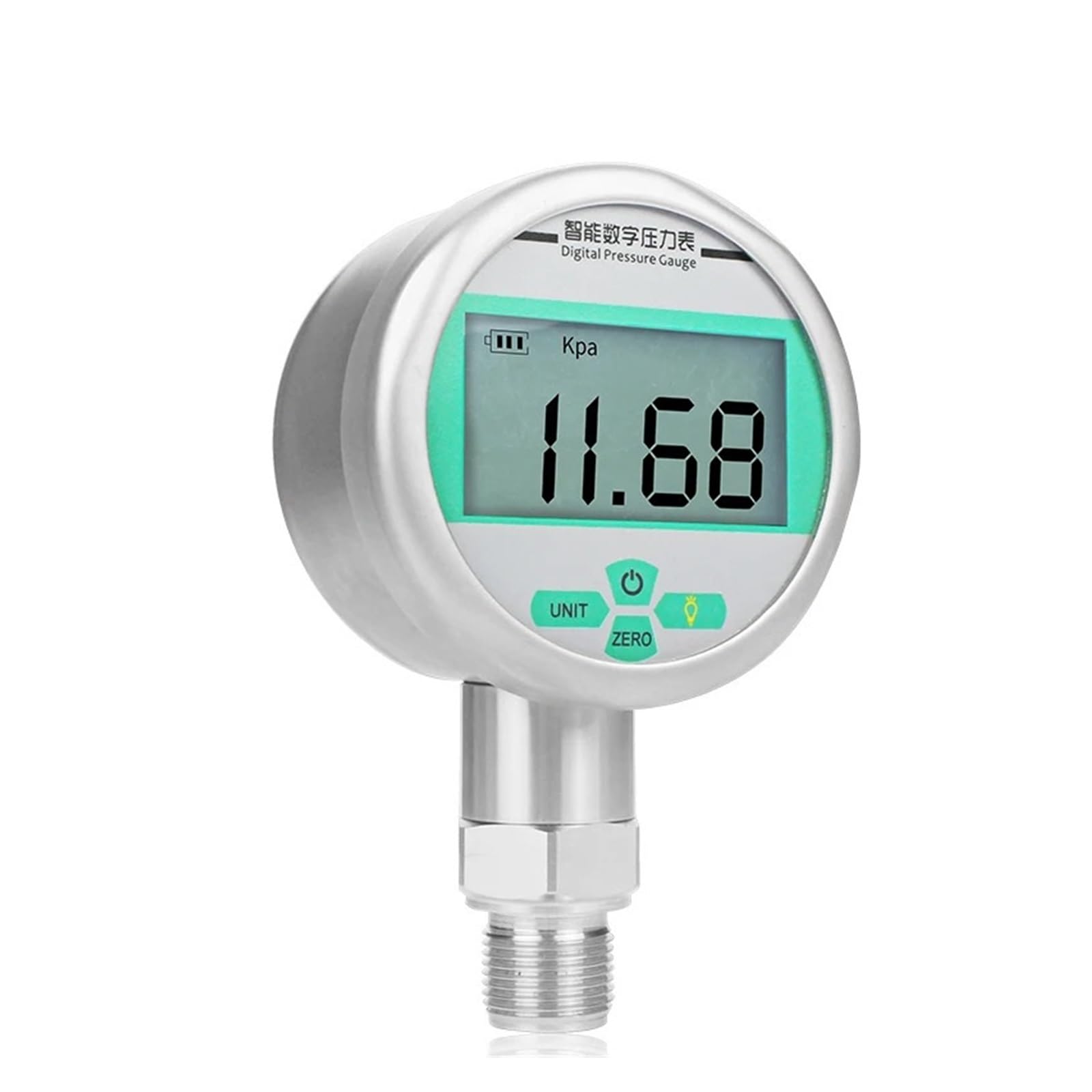 Manometro con display digitale di precisione intellinte, manometro 'acqua ad alta precisione alimentato a batteria 0,2% 0,5%.(G1-4,0-10Mpa)