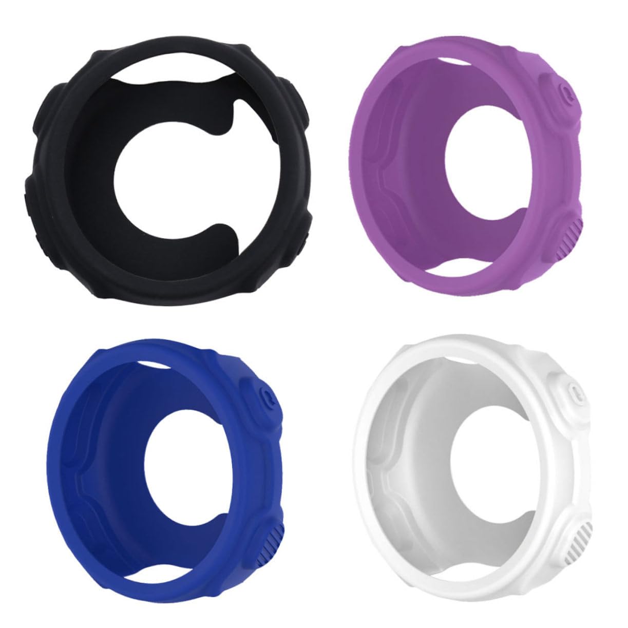 Protector silicona Forerunner para renovar el marco de tu reloj inteligente con 4 fundas 8