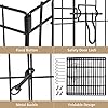 Pet-Playpen-Puppy-Playpen-Kennels-Dog-Fence-Exercise-Pen-Gate-Fence-Foldable-Dog-Crate-8-Panels-24-Inch-Kennels-Pen-Playpen-Options-Ideal-for-Pet-Animals-Outdoor-Indoor-Artmeer24-Inch Exercise Dog Pen