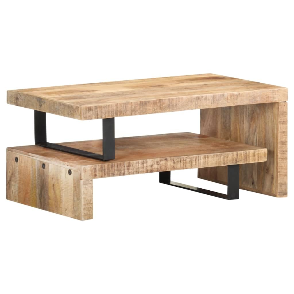 Générique Ensemble de Table Basse 2 pcs Bois de manguier Massif,Meubles, Tables, Tables Basses et Tables d'appoint, Tables Basses, Brun (Poids 19.44KG)