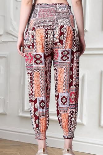 Image of POPWINGS Casual Boho Printed Joggers for Women || Stylish Western Women Joggers for Summer || Pull-On Women Joggers Pants || Women Joggers for Summer