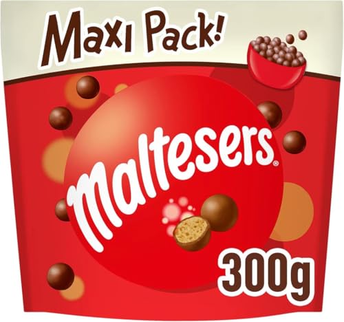 Maltesers Snack en Bolitas de Leche Malteada recubiertas de Chocolate con Leche, 300g