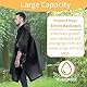 Gerhannery Dicker Regenponcho Schwarz, 2 Stück Regencape Festival Wiederverwendbar Regenponcho Herren Wasserdicht (DE/NL/SE/PL, Alphanumerisch, Einheitsgröße, Große Größen, Regular, 2, Noir)
