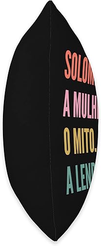 Miniatura 2 de Designs De Nomes Engraçados Para Mulher Funny Portuguese First Name Design-Solomia Throw Pillow 16x16 Multicolor