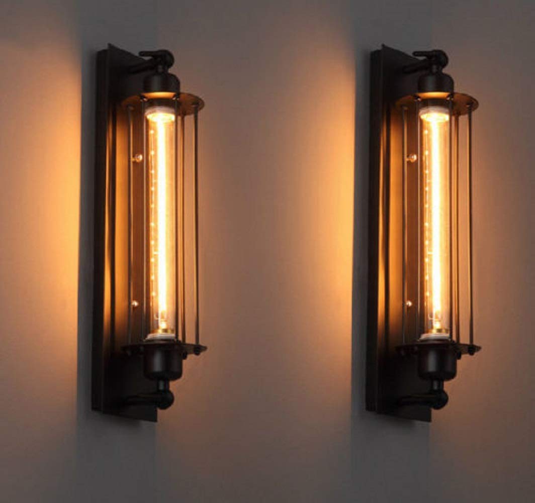 8W LED Wandlampe Edison Vintage Retro Metall Warmweiß