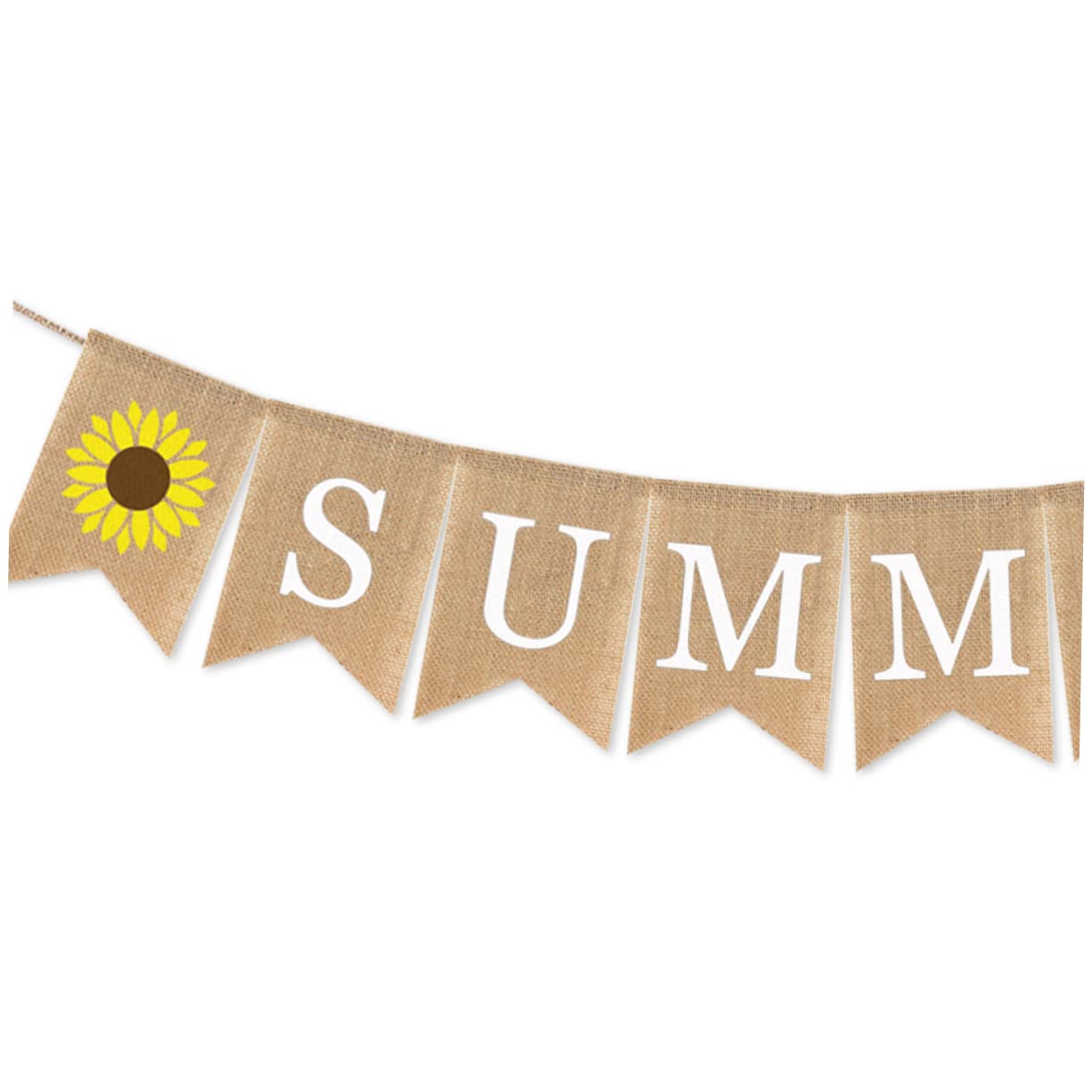 Abaodam 6 Piezas Decoración Hola Banderines De Verano Empavesado En Forma De Cola De Golondrina Pancarta De Arpillera De Verano Hola Verano Tirar De La Hawai Girasol