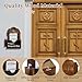 SAMYUCHO Suggestion Box with 50 Suggestion Cards Wood Donation Box with Slot and Lock Prayer Boxes for Fundraising Tip Drop Ballot Boxes Wall Mounted with Chalkboard and Keys for Church Office