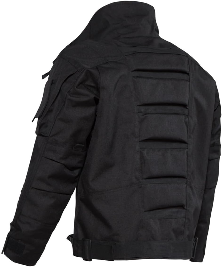 Men's Outdoor Windproof Sports Stand Collar Tactical Jacket Full Zipper Winter Soft Shell Waterproof Motorcycle Coat