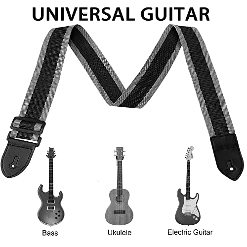 Kmbcove Sangle de Guitare Réglable Guitar Strap en Coton Confortable Bandoulière de Guitare avec 10 Médiators et Bouton de Sangle pour Guitare Folk Acoustique Électrique Guitare Basse Noir - Les Beatles, Paul McCartney, John Lennon, RIngo Starr, George Harrison Kmbcove Sangle de Guitare Réglable Guitar Strap en Coton Confortable Bandoulière de Guitare avec 10 Médiators et Bouton de Sangle pour Guitare Folk Acoustique Électrique Guitare Basse Noir – Image 5