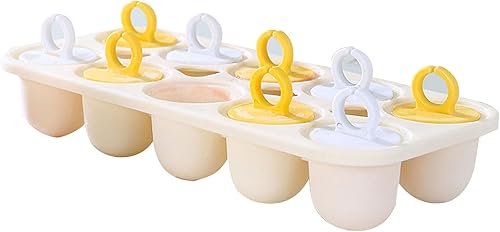 Miniatura 6 de Molde de paletas de 10 cavidades con protectores de goteo, molde de helado reutilizable para paletas de hielo, recipientes de almacenamiento de
