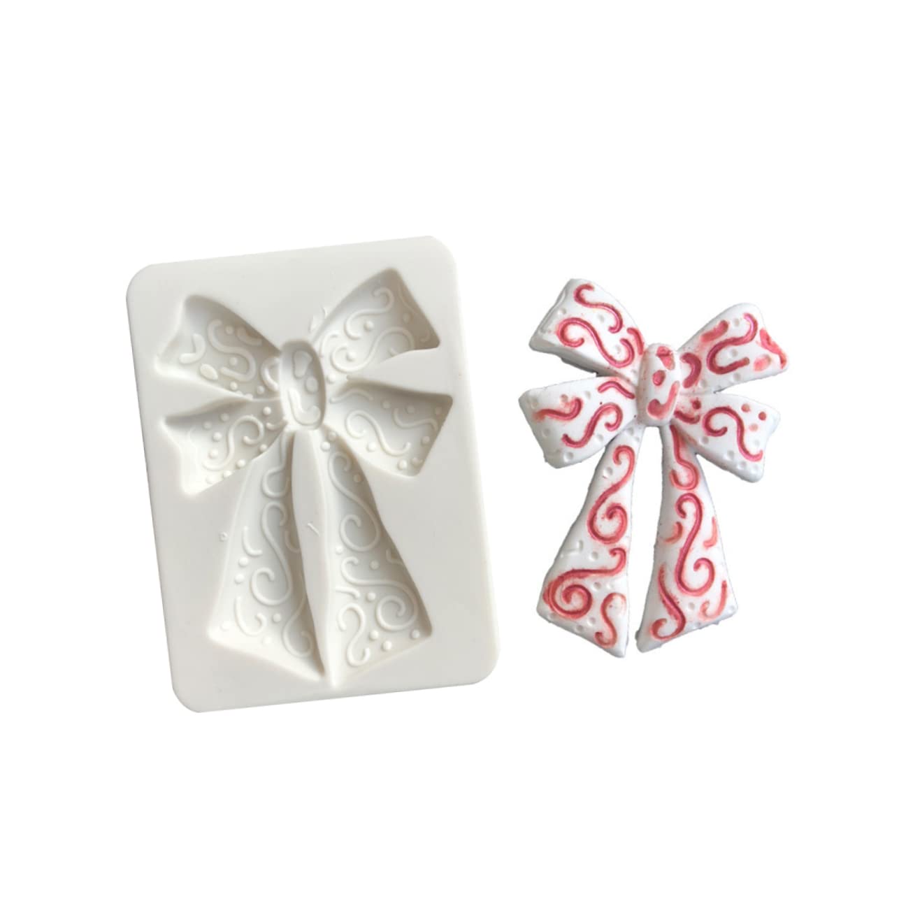 Alipis 3pièces Moule Silicone Grand Format Forme De Nœud Pour Gâteaux Décoration De Gâteaux Pâtisserie Et Chocolat Outil De Cuisine Pratique Et Flexible