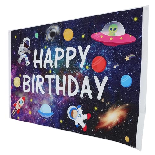 GALPADA Cumpleaños Infantiles para de Fotografía Espacial de Vinilo Adecuado para Decoraciones de Habitación y Temáticos Decoraciones Habitación y Temáticos