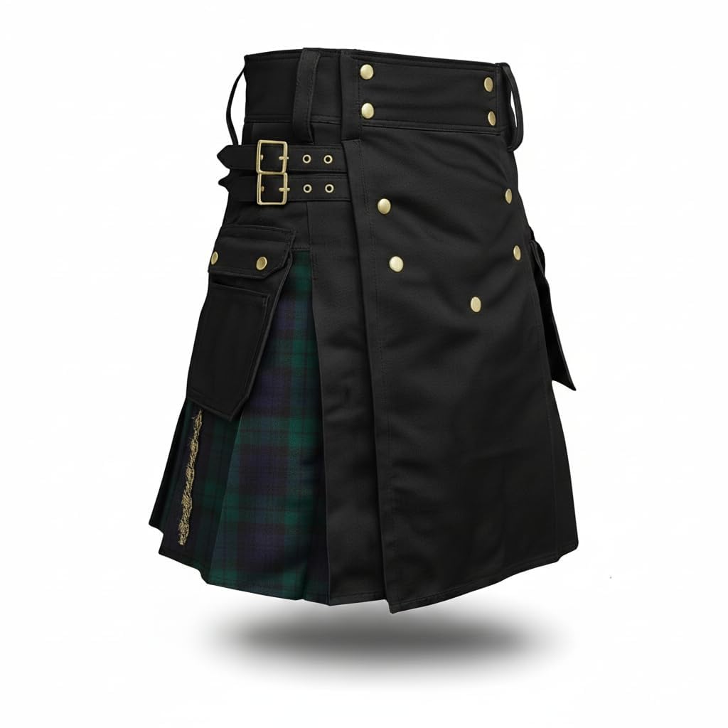 McWilliams Kilt for Men Scottish Hybrid Sports Utility Mens Kilt | Stylish Kilts for Casual Wear (BWH, 46) — image 1