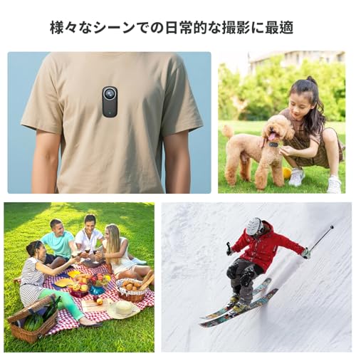 4Kアクションカメラ 小型ウェアラブルカメラ 123°広角 800万画素 64GBカード付属 循環録画 IP65防水 クリップ型 ダイビング保護カバー 手ぶれ防止 スマホ対応 軽量 Vlog 旅行 アウトドア ペット 証拠撮影 会議商談 授業 旅行 スマホ対応 日本語取扱説明書