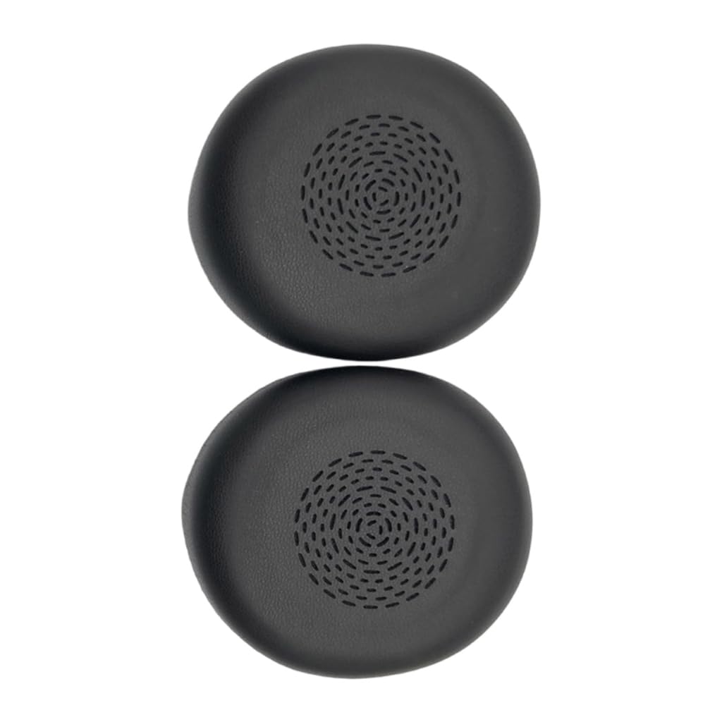 Elnwnnkc 1Pair Ear Pad Replacement Protein Leather Earpads Ear Cushions Sponges Covers Earmuffs for Evolve2 75
