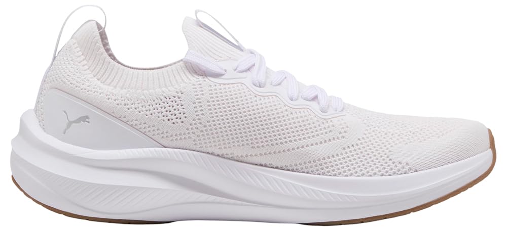 PUMA Buty do biegania szosowego unisex Skyrocket LITE 2, białe, srebrne, 4 UK, Puma White Puma Silver, 37 EU