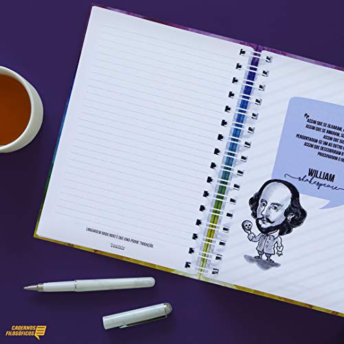 Caderno Borboletas Capa Dura e Toque Aveludado 125 folhas