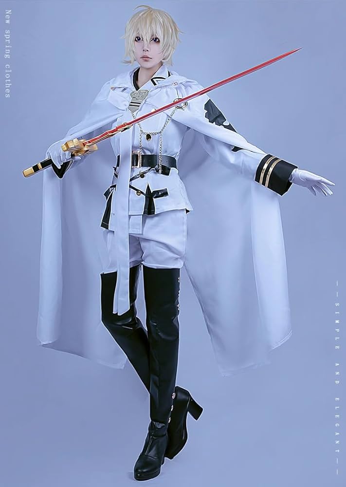 終わりのセラフ 白夜ミカエラ　コスプレ Amazon.co.jp: 終わりのセラフ 百夜ミカエラ コスプレ衣装 ウイッグ