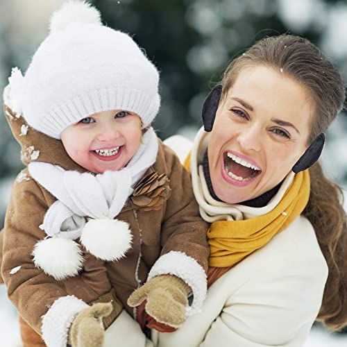 Zzxllro 4 Pairs Bandless Ear-Warmer, Soft Fleece Ear Muff, Thick Ear Covers For Women Men Cold Weather Outdoor Sport (M) #TOP5